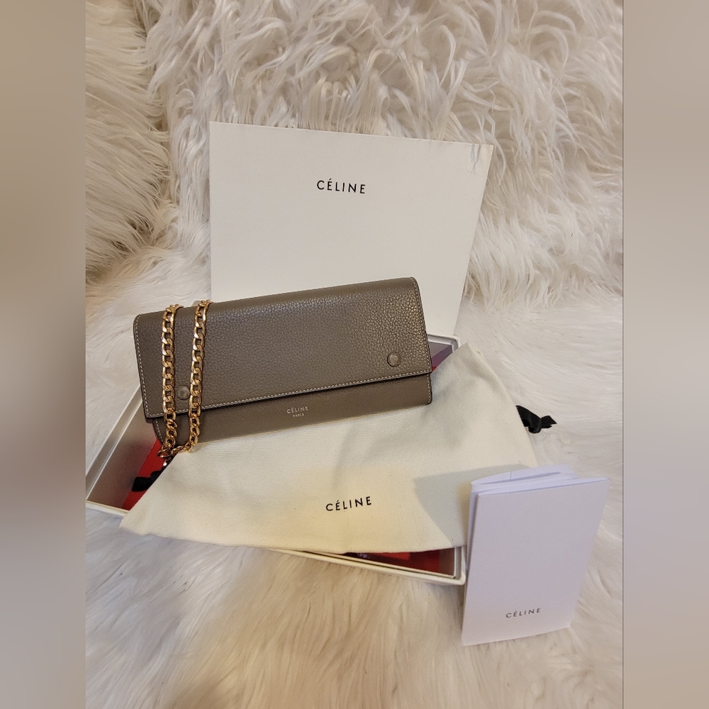 Authentic CELINE2017 Leather Continental Wallet